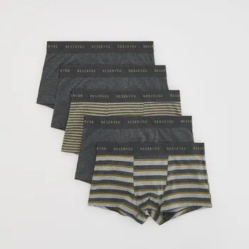Reserved - Sada 5 boxerek classic - tmavě šedá - 033ES-90X - 033ES-90X-XL