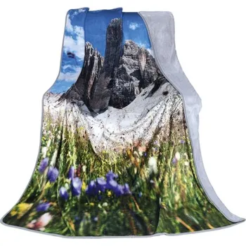 deka Bellatex Přikrývka FOTOTISK Šedá,Zelená