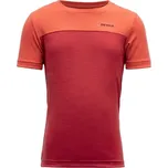 Dětské merino triko DEVOLD Norang Merino Tee Kid, Beauty/Coral - 4