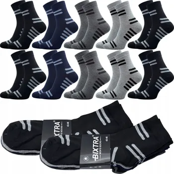 Pánské oblečení NIKO Ponožky PONOŽKY BAVLNĚNÉ SPORTOVNÍ PRACOVNÍ ODOLNÉ vícebarevné velikost 43-46