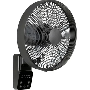 Průmyslový ventilátor CasaFan AIROS ECO DESIGN WALL SW nástěnný ventilátor 25 W (Ø x v) 40 cm x 540 mm černá s dálkovým ovládáním, s časovačem