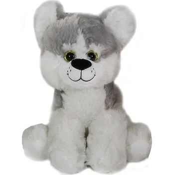 plyšák Vizopol Pejsek se zvukem šedý 25 cm