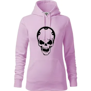 Dámská mikina Rozeta lebka - Mikina dámská Cape s kapucí - S ( Orchid )