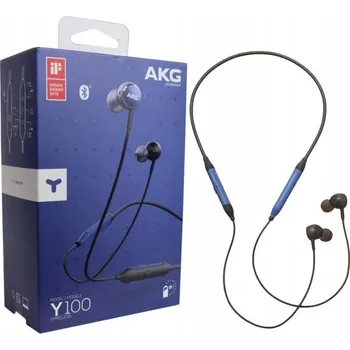 Sluchátka BEZDRÁTOVÁ BLUETOOTH SLUCHÁTKA AKG Y100 HARMAN ORIGINÁLNÍ MODRÁ