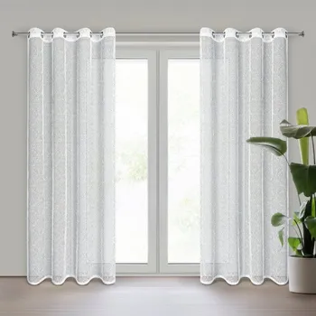 Vánoční ozdoba Hotová záclona CYNTIA bílá - na průchodkách