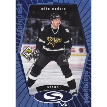 Karetní hra insert karta MIKE MODANO 98-99 UD Choice Starquest Blue číslo SQ24