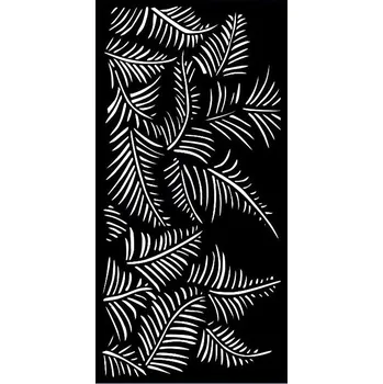 Příslušenství pro plot Designová kovová výplň, laserem vypálený vzor 9007, rozměr 1000x2000x2,0 mm +/- 0,5%, bez povrchové úpravy, perforace 19%