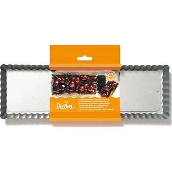 Forma na pečení Decora FORMA NA PEČENÍ - TARTALETKA/KOLÁČ S ODJÍMATELNÝM DNEM 35x11x2,5cm