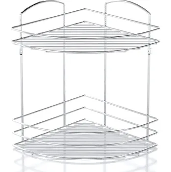 Koupelnový nábytek Rohová koupelnová police, chrom, 31 x 32,5 cm - II. jakost, POUZE OSOBNÍ ODBĚR + vyzvednutí ZDARMA