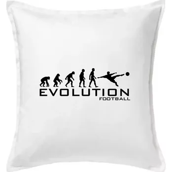 Polštář Evolution Football - Polštář 50x50 - 50x50 - Včetně výplně ( Bílá )