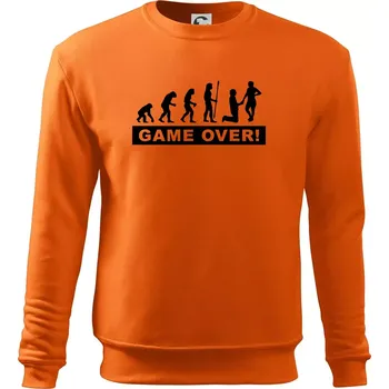 Pánská mikina Game over evoluce - Mikina Essential pánská - 3XL ( Oranžová )