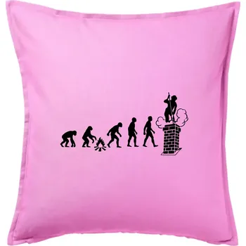 Polštář Evoluce kominík - Polštář 50x50 - 50x50 - Pouze potah ( Růžová )