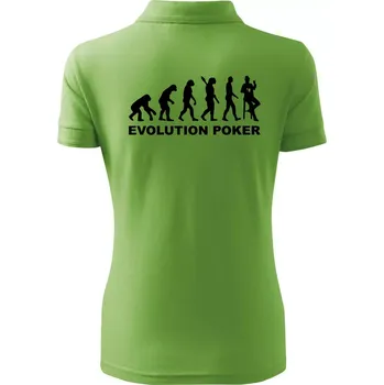 Evolution poker - Polokošile dámská Pique Polo - 2XL ( Trávově zelená )