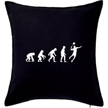 Polštář Evoluce Badminton - Polštář 50x50 - 50x50 - Pouze potah ( Černá )