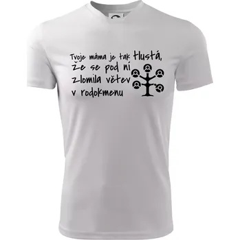 Tvoje mama je tak tlustá - větev - Dětské triko sportovní (dresovina) - 146 cm/10 let ( Bílá )