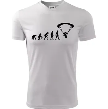 Evoluce paramotor - Dětské triko sportovní (dresovina) - 146 cm/10 let ( Bílá )