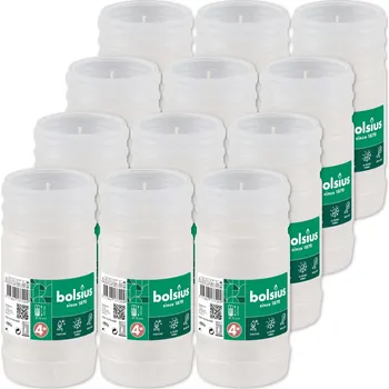 Svíčka Parafínové vložky do hřbitovních svíček 15 cm Bolsius RP4W Celoročně 79 hodin 12 ks