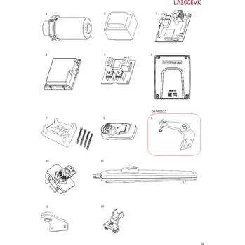 041A0355 konzola pro uchycení pohonu LA300EV na sloup
