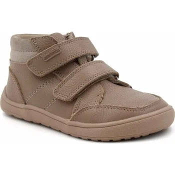 Dívčí tenisky Protetika Fila Old Pink – dětské kožené kotníkové barefoot boty – růžové Velikost: 28