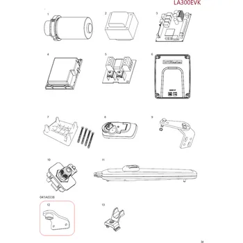 041A0338 konzola pro uchycení pohonu na křídlo brány