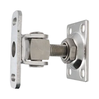 Záves M16 s platňou 75 x 55 mm, otvárateľný 90°, nastaviteľný, nerezový