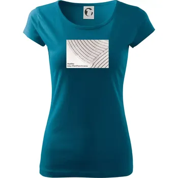 Dámské tričko Hladítko zuby 270x127mm 8 nerez - Dámské triko Pure - XS ( Petrolejová )