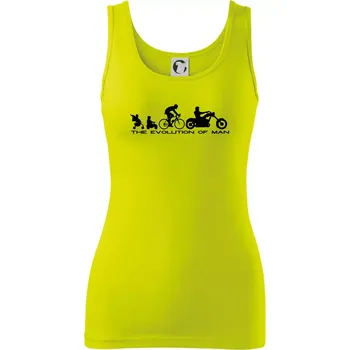 Dámské tričko Evolution of man (Chopper) - Dámské tílko - XL ( Limetková )