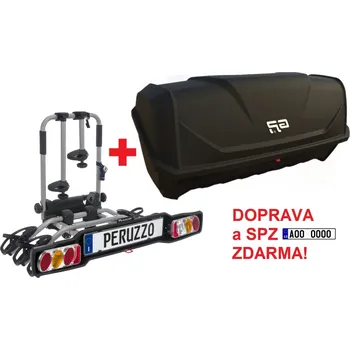 Nosič kol Nosič kol Peruzzo Parma 3 + BOX na tažné zařízení DOPRAVA A SPZ ZDARMA