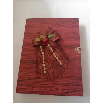 Svatební dekorace SVATEBNÍ KNIHA HOSTŮ VELKÁ BORDO