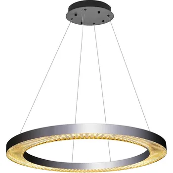 LED Lustr na lanku JESI LED/90W/230V 3000K pr. 100 cm stříbrná