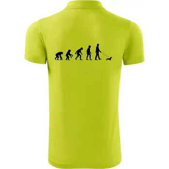 Pánská košile Jezevčík Evoluce muž - Polokošile Victory sportovní (dresovina) - 3XL ( Limetková )