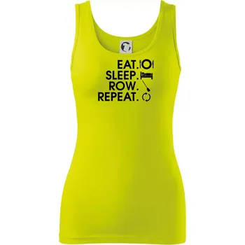 Eat sleep row repeat - Dámské tílko - XS ( Limetková )
