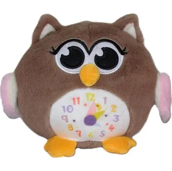 plyšák Vizopol Sova s hodinami hnědá
