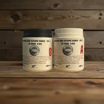 SILIKON PRO VÝROBU FOREM S PLATINEM 300°C 1KG TRANSPARENT (SILICONE RUBBER-PLATINUM-RTV 2- 50 SHORE)