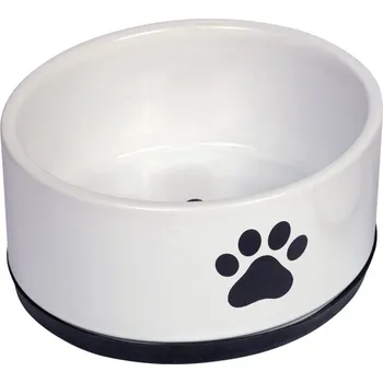 Miska pro psa Nobby keramická miska PAW s protiskluzem modrobílá 17 x 8,0 cm/1,1 l