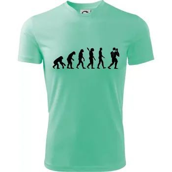 Chlapecké tričko Evoluce box - Dětské triko sportovní (dresovina) - 122 cm/6 let ( Mátová )