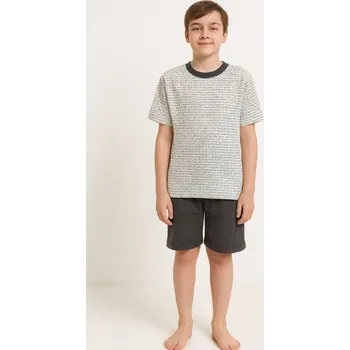 Dívčí pyžamo BAZAR-Dětské pyžamo - jemný vzorek šedé Velikost: EU152