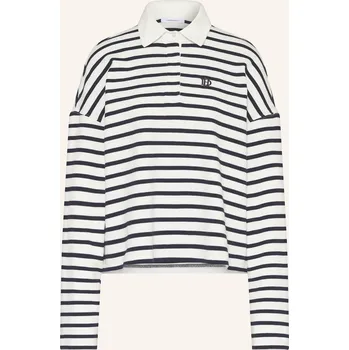 Dámská košile Darling Harbour Dámské Rugbyové Tričko, bílá / tmavě modrá, 36