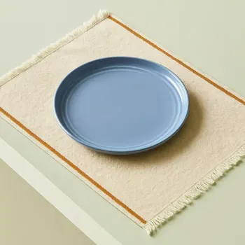 Sada nádobí Hübsch Snídaňový talíř Amare, 23 cm, jasno-modrý