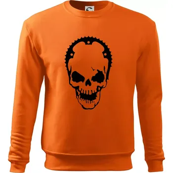 Pánská mikina Rozeta lebka - Mikina Essential pánská - L ( Oranžová )