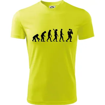 Chlapecké oblečení Evoluce box - Dětské triko sportovní (dresovina) - 134 cm/8 let ( Neonově žlutá )