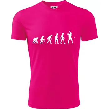 Chlapecké oblečení Evoluce baseball pálkař nápřah + míček - Dětské triko sportovní (dresovina) - 158 cm/12 let ( Neon Pink )