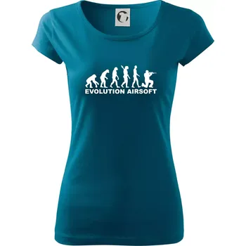 Evoluce airsoft - Dámské triko Pure - XS ( Petrolejová )