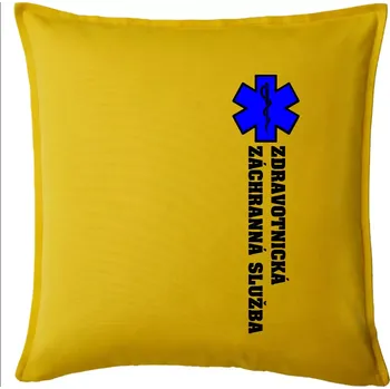 Polštář Hvězda života - zdravotnická záchranná služba - Polštář 50x50 - 50x50 - Pouze potah ( Žlutá )