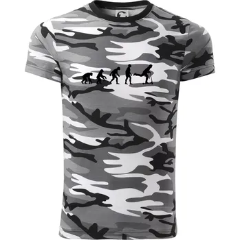 Evoluce koloběh koloběžka - Army CAMOUFLAGE - XL ( Šedý maskáč )