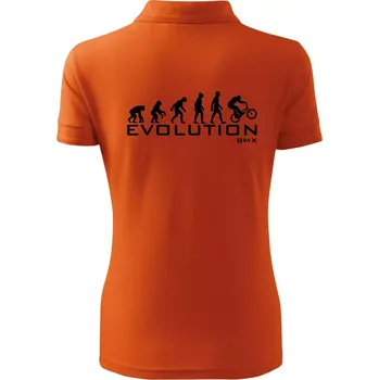 Evoluce BMX - Polokošile dámská Pique Polo - XS ( Oranžová )