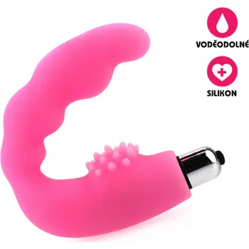 Anální kolík VšeNaSex.cz Silikonový vibrátor na bod G nebo prostatu