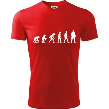 Chlapecké tričko Evoluce cowboy - Dětské triko sportovní (dresovina) - 158 cm/12 let ( Červená )