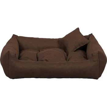 Pelíšek pro psa Palkar - SAWANA obdélníkový pelech pro psa, hnědý - 55 cm × 45 cm