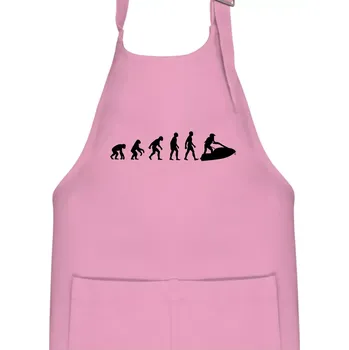 Kuchyňská zástěra Evoluce vodní skútr - Dětská zástěra na vaření - Univerzální velikost ( Růžová )